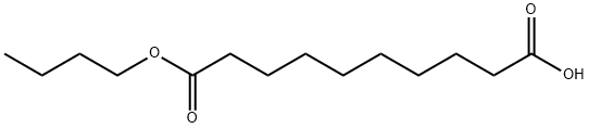 Decanedioic acid hydrogen 1-butyl ester Struktur