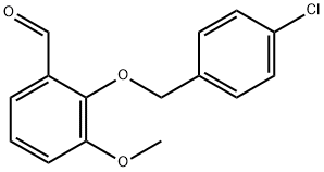 2-[(4-CHLOROBENZYL)OXY]-3-METHOXYBENZALDEHYDE Struktur