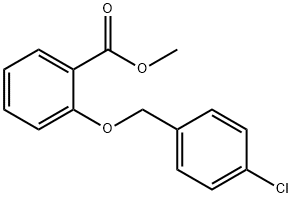 Benzoic acid, 2-[(4-chlorophenyl)Methoxy]-, Methyl ester Struktur