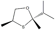 1,3-Oxathiolane,2,4-dimethyl-2-(1-methylethyl)-,trans-(9CI) Struktur