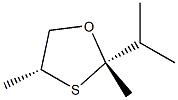 1,3-Oxathiolane,2,4-dimethyl-2-(1-methylethyl)-,cis-(9CI) Struktur