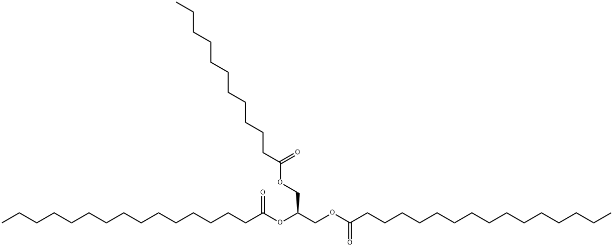 1,2-dipalmitoyl-3-lauroylglycerol Struktur