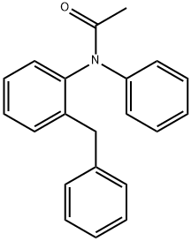 N-Phenyl-N-[2-(phenylmethyl)phenyl]acetamide Struktur