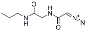 N-DIAZOACETYLGLYCINEPROPYLAMIDE Struktur