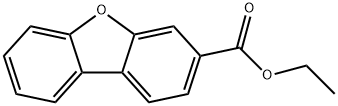 3-Dibenzofurancarboxylic acid ethyl ester Struktur