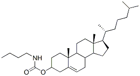 3-cholesteryl N-butylcarbamate Struktur