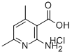 2-AMINO-4,6-DIMETHYL-3-PYRIDINECARBOXYLIC ACID HYDROCHLORIDE Struktur