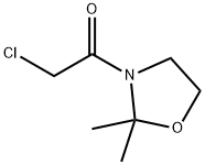 Oxazolidine, 3-(chloroacetyl)-2,2-dimethyl- (9CI) Struktur