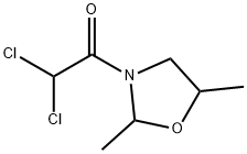 Oxazolidine, 3-(dichloroacetyl)-2,5-dimethyl- (9CI) Struktur