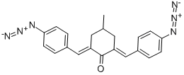 2,6-BIS(4-AZIDOBENZYLIDENE)-4-METHYLCYCLOHEXANONE Structure