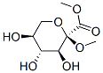 alpha-L-xylo-2-Hexulopyranosidonic acid, methyl, methyl ester (9CI) Struktur