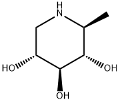 3,4,5-Piperidinetriol,2-methyl-,(2S,3S,4S,5R)-(9CI) Struktur