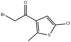 2-BROMO-1-(5-CHLORO-2-METHYL-THIOPHEN-3-YL)-ETHANONE Struktur