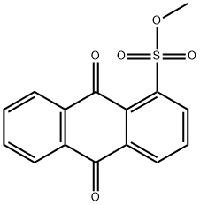 9,10-Dihydro-9,10-dioxo-1-anthracenesulfonic acid methyl ester Struktur