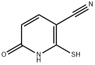 3-Pyridinecarbonitrile, 1,6-dihydro-2-mercapto-6-oxo- (9CI) Struktur