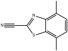 2-Benzothiazolecarbonitrile,4,7-dimethyl-(9CI) Struktur