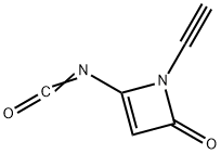 2(1H)-Azetone, 1-ethynyl-4-isocyanato- (9CI) Struktur