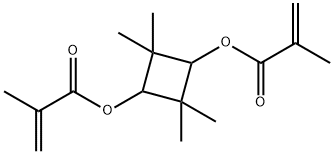 2,2,4,4-tetramethyl-1,3-cyclobutanediyl bismethacrylate Struktur