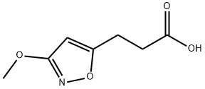 3-(3-Methoxy-5-isoxazolyl)propanoic acid Struktur