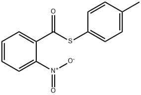 2-Nitrothiobenzoic acid S-(4-methylphenyl) ester Struktur