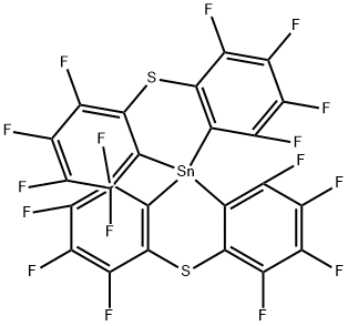 1,1',2,2',3,3',4,4',6,6',7,7',8,8',9,9'-Hexadecafluoro-10,10'-spirobi[10H-phenothiastannin] Struktur