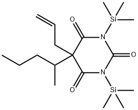 5-(1-Methylbutyl)-5-(2-propenyl)-1,3-bis(trimethylsilyl)-2,4,6(1H,3H,5H)-pyrimidinetrione Struktur