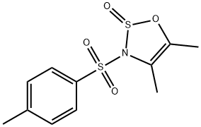 4,5-Dimethyl-3-[(4-methylphenyl)sulfonyl]-3H-1,2,3-oxathiazole 2-oxide Struktur