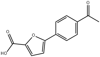 5-(4-ACETYLPHENYL)-2-FUROIC ACID Struktur