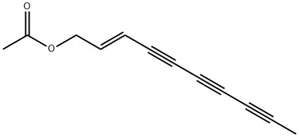 (E)-2-Decene-4,6,8-triyn-1-ol acetate Struktur