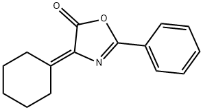 5(4H)-Oxazolone, 4-cyclohexylidene-2-phenyl- Struktur