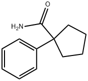 1-フェニルシクロペンタンカルボオキサミド 化學構造式