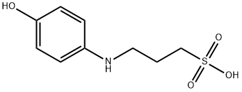 3-[(4-hydroxyphenyl)amino]propanesulphonic acid Struktur