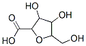 Tetrahydro-3,4-dihydroxy-5-(hydroxymethyl)-2-furancarboxylic acid Struktur