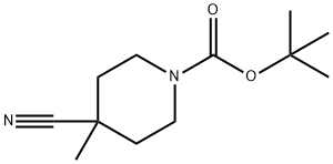 1-BOC-4-CYANO-4-METHYL-PIPERIDINE Struktur