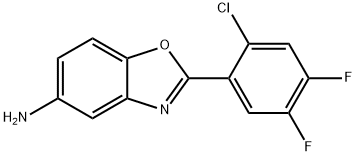 2-(2-CHLORO-4,5-DIFLUORO-PHENYL)-BENZOOXAZOL-5-YLAMINE Struktur