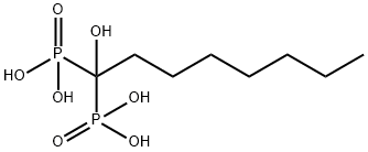 1,1-hydroxyoctanodiphosphonate Struktur