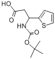 3-(BOC-氨基)-3-(2-噻吩基)丙酸, 53030-49-2, 結(jié)構(gòu)式