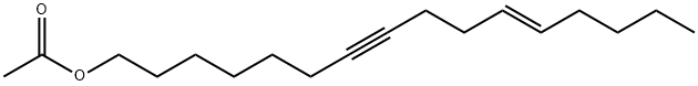 (E)-11-Hexadecen-7-yn-1-ol acetate Struktur