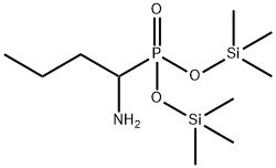 (1-Aminobutyl)phosphonic acid bis(trimethylsilyl) ester Struktur