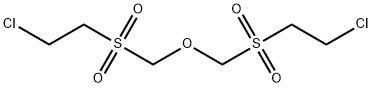 bis(2-chloroethylsulphonylmethyl) ether Struktur