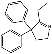 5-ethyl-3,4-dihydro-4,4-diphenyl-2H-pyrrole  Struktur