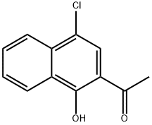 1-(4-CHLORO-1-HYDROXY-NAPHTHALEN-2-YL)-ETHANONE Struktur