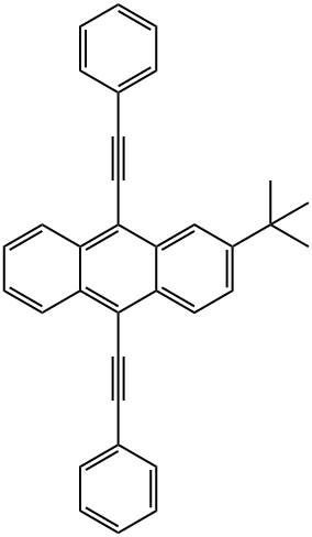 9,10-BIS(PHENYLETHYNYL)-2-TERT-BUTYLANTHRACENE Struktur