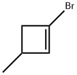 Cyclobutene, 1-bromo-3-methyl- (9CI) Struktur