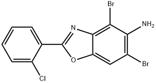 4,6-DIBROMO-2-(2-CHLORO-PHENYL)-BENZOOXAZOL-5-YLAMINE Struktur