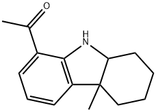 8-Acetyl-2,3,4,4a,9,9a-hexahydro-4a-methyl-1H-carbazole Struktur