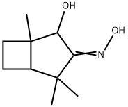 2-Hydroxy-1,4,4-trimethylbicyclo[3.2.0]heptan-3-one oxime Struktur