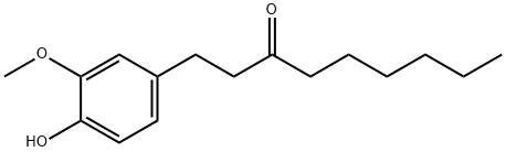 1-(4-hydroxy-3-methoxyphenyl)nonan-3-one Struktur