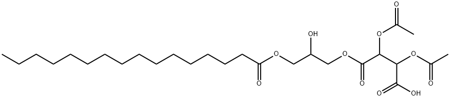 [2-hydroxy-3-[(1-oxohexadecyl)oxy]propyl] hydrogen 2,3-diacetoxysuccinate Struktur