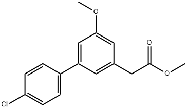 4'-Chloro-5-methoxy-3-biphenylacetic acid, methyl ester Struktur